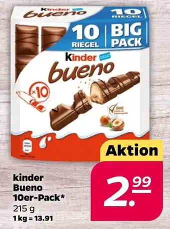 NETTO kinder Bueno 10er Pack 215 g Angebot