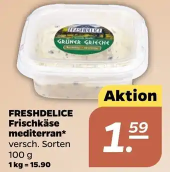 NETTO Freshdelice Frischkäse mediterran 100 g Angebot