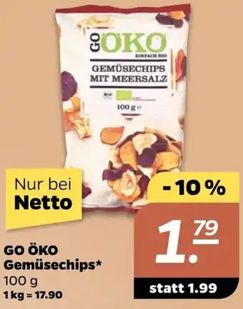 NETTO GO ÖKO Gemüsechips 100 g Angebot