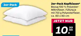 NETTO 2er Pack Kopfkissen Angebot