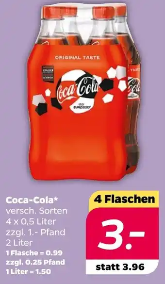 NETTO Coca-Cola 4x0,5 Liter Angebot