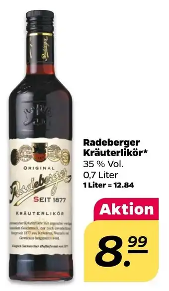 NETTO Radeberger Kräuterlikör 0,7 Liter Angebot