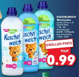 Kaufland Kuschelweich Weichspuler 750ml/1L Angebot