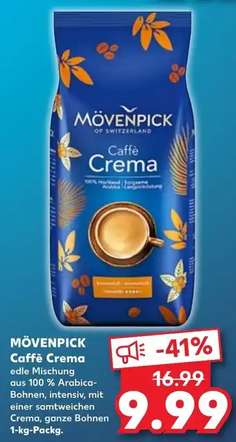 Kaufland Movenpick Kaffee Coffe Crema 1kg Angebot