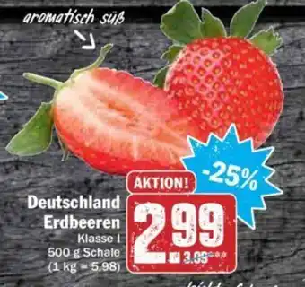 Hit Deutschland Erdbeeren 500g Angebot