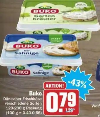 Hit Buko Dänischer Frischkäse 120-200g Angebot