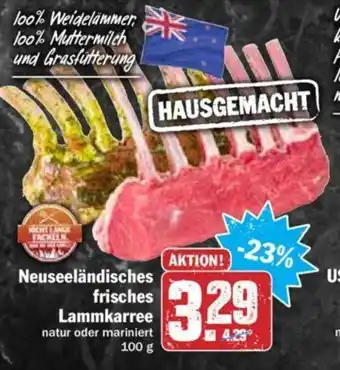 Hit Neuseeländisches frisches Lammkarree 100g Angebot