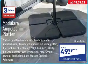 Aldi Nord Modulare Ampelschirm Platten Angebot