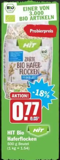 Hit Hit Bio Haferflocken 500g Angebot