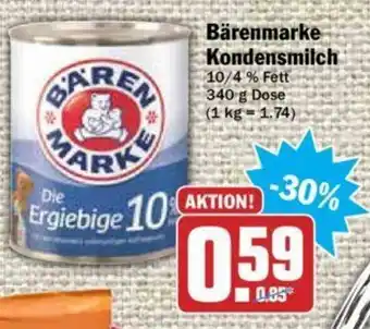 Hit Bärenmarke Kondensmilch 340g Angebot