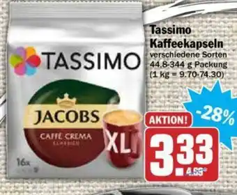 Hit Tassimo Kaffeekapseln 44,8-344g Angebot