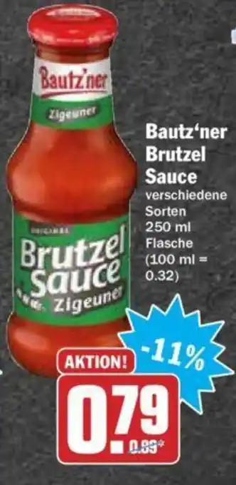 Hit Bautz'ner Brutzel Sauce 250ml Angebot