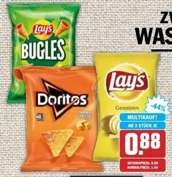 Hit Lay's Chips, Doritos oder Bugles 95-175g Beutel Angebot