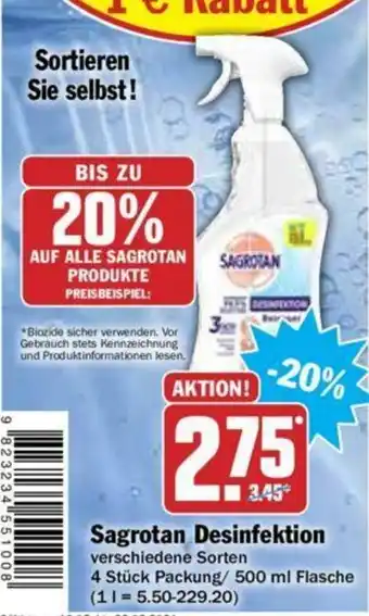 Hit Sagrotan Desinfektion Angebot