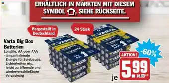 Hit Varta Big Box Batterien Angebot