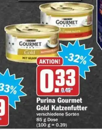 Hit Purina Gourmet Gold Katzenfutter 85 g Angebot