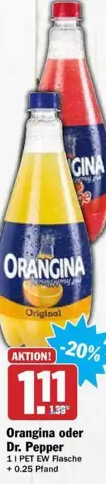 Hit Orangina oder Dr. Pepper 1L Angebot