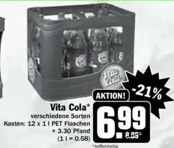 Hit Vita Cola 12x1L Angebot