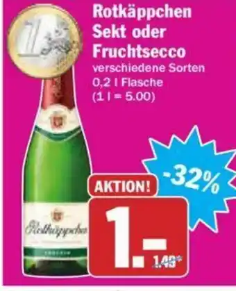 Hit Rotkäppchen Sekt oder Fruchtsecco 0,2L Angebot