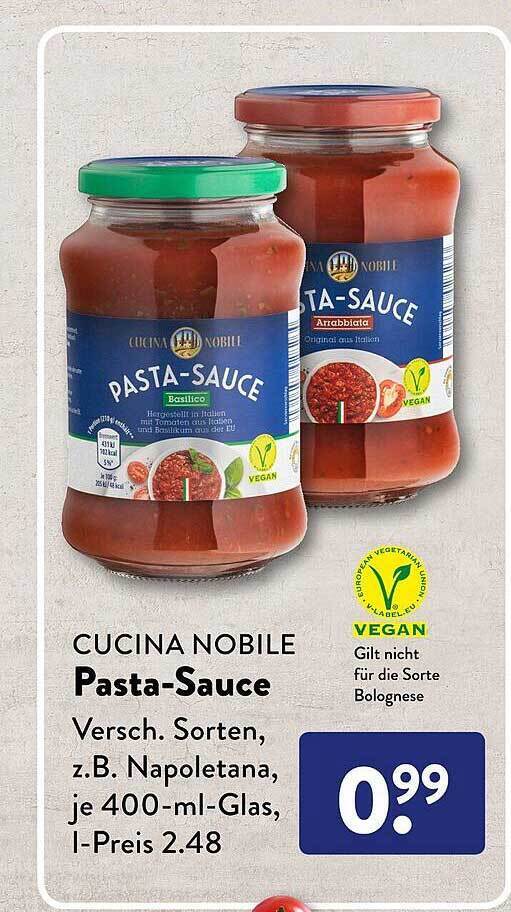 Cucina nobile pastasauce Angebot bei Aldi Süd