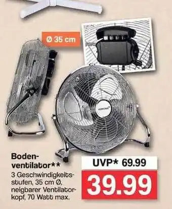 Famila Nord West Boden-ventilator** Angebot