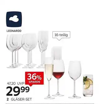 XXXLutz Leonardo 2- gläser-set Angebot