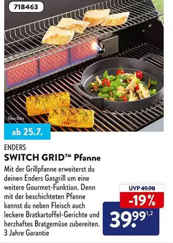 Aldi Süd Enders switch grid pfanne Angebot