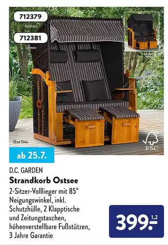 Aldi Süd D.c. garden strandkorb ostsee Angebot