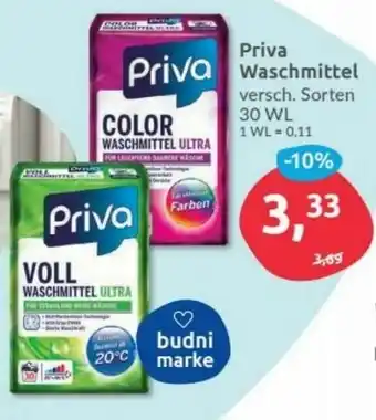 Budni Priva Waschmittel Angebot