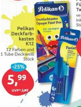 Budni Pelikan Deckfarbenkasten K12 Angebot