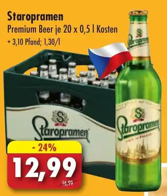 Lösch Depot Staropramen Premium Bier 20x0,5 L Kasten Angebot