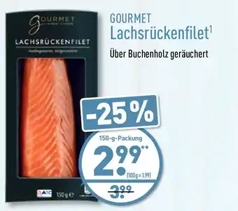 Aldi Nord Gourmet Lachsrückenfilet 150g Angebot