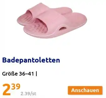 Action Badepantoletten Größe 36-41 Angebot