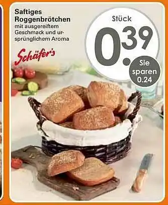 WEZ Saftiges Roggenbrötchen Angebot