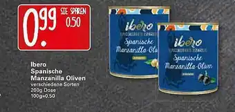 WEZ Ibero Spanische Manzanilla Oliven 200g Angebot