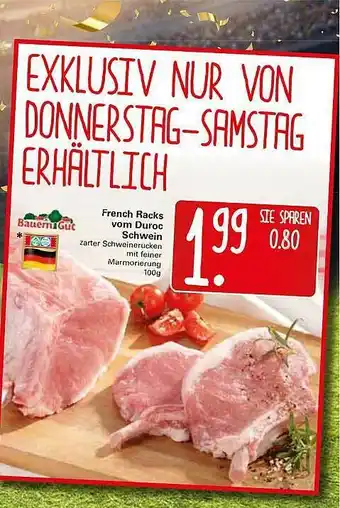 WEZ Bauern Gut French Racks Vom Duroc Schwein 100g Angebot