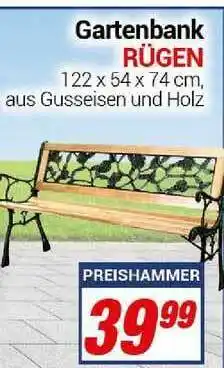 CENTERSHOP Gartenbank Rügen Angebot