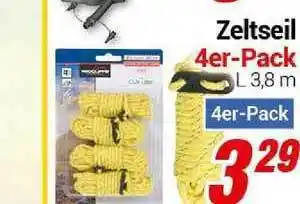 CENTERSHOP Zeltseil 4er-pack Angebot