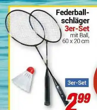 CENTERSHOP Federalballschläger 3er-set Angebot