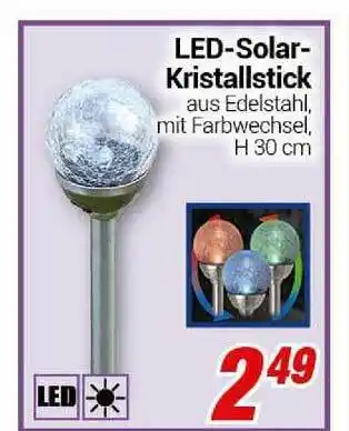 CENTERSHOP Led Solar Kristallstick Angebot