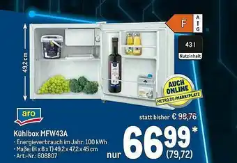 METRO Aro Kühlbox Mfw43a Angebot