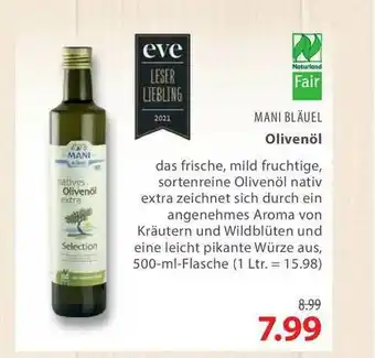 basic Mani Bläuel Olivenöl 500ml Angebot