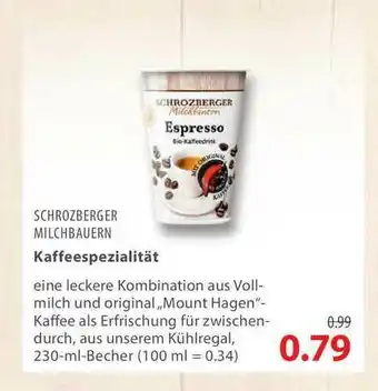 basic Schrozberger Milchbauern Kaffeespezialität 230ml Angebot