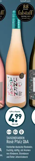 Aldi Nord Tausendfarben Rosè Pfalz QbA 0,75L Angebot