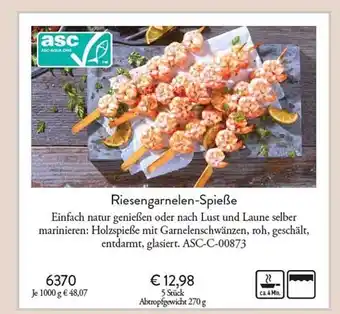 Eismann Riesengarnelen-spieße Angebot