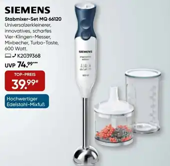 Galeria Siemens Stabmixer Set MQ 66120 Angebot