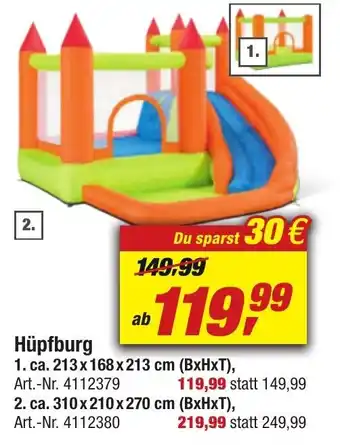 toom Baumarkt Hüpfburg Angebot