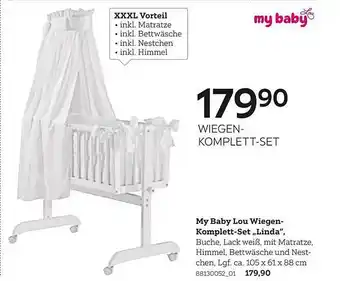 XXXLutz My baby lou wiegen-komplett-set „linda” Angebot