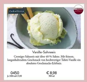 Eismann Vanille-sahneeis Angebot