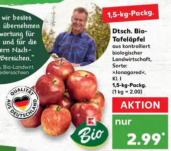 Kaufland Dtsch. Bio Tafeläpfel 1,5kg Angebot